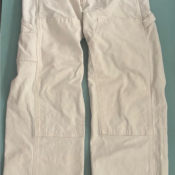 Abercrombie & Fitch Men's baggy workwear creqm Cargo Pants 28 w 30 l - Picture 3 of 5
